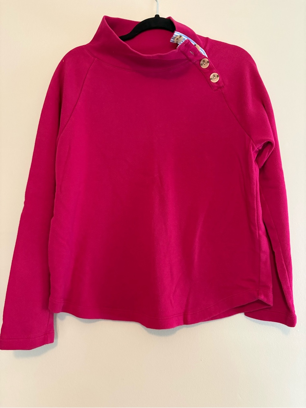 J. Crew Button Collar mock neck pullover sweater